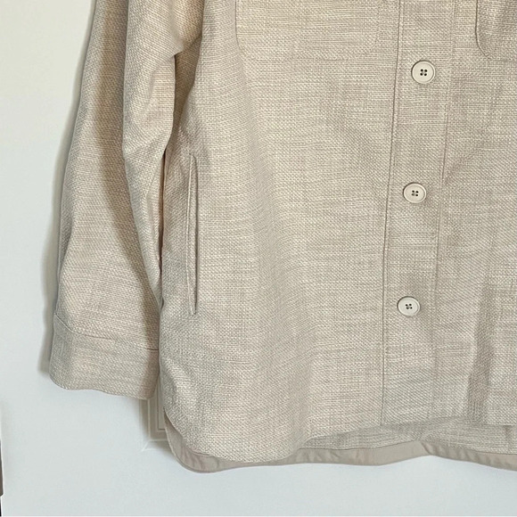 Banana Republic Canvas Shirt Jacket shacket cream 29819 - Picture 6 of 16